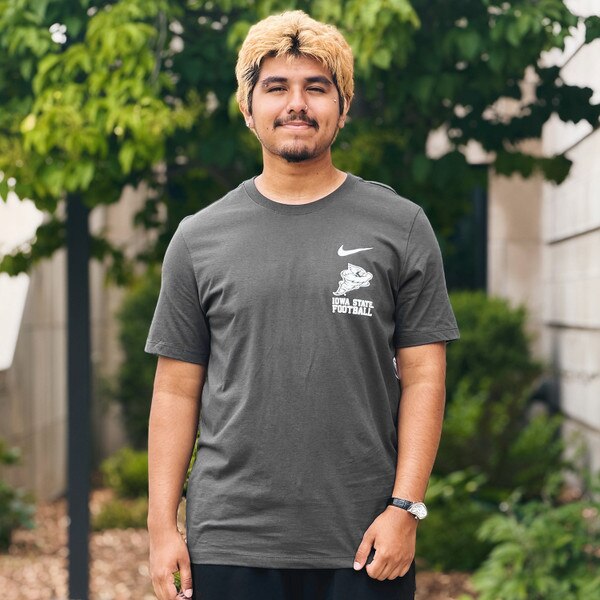 Nike Punching Cy Football Anthracite Short Sleeve T-Shirt
